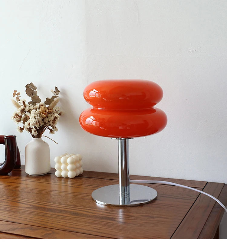 Cora USB-Powered Colorful Glass Table Lamp - product view 7
