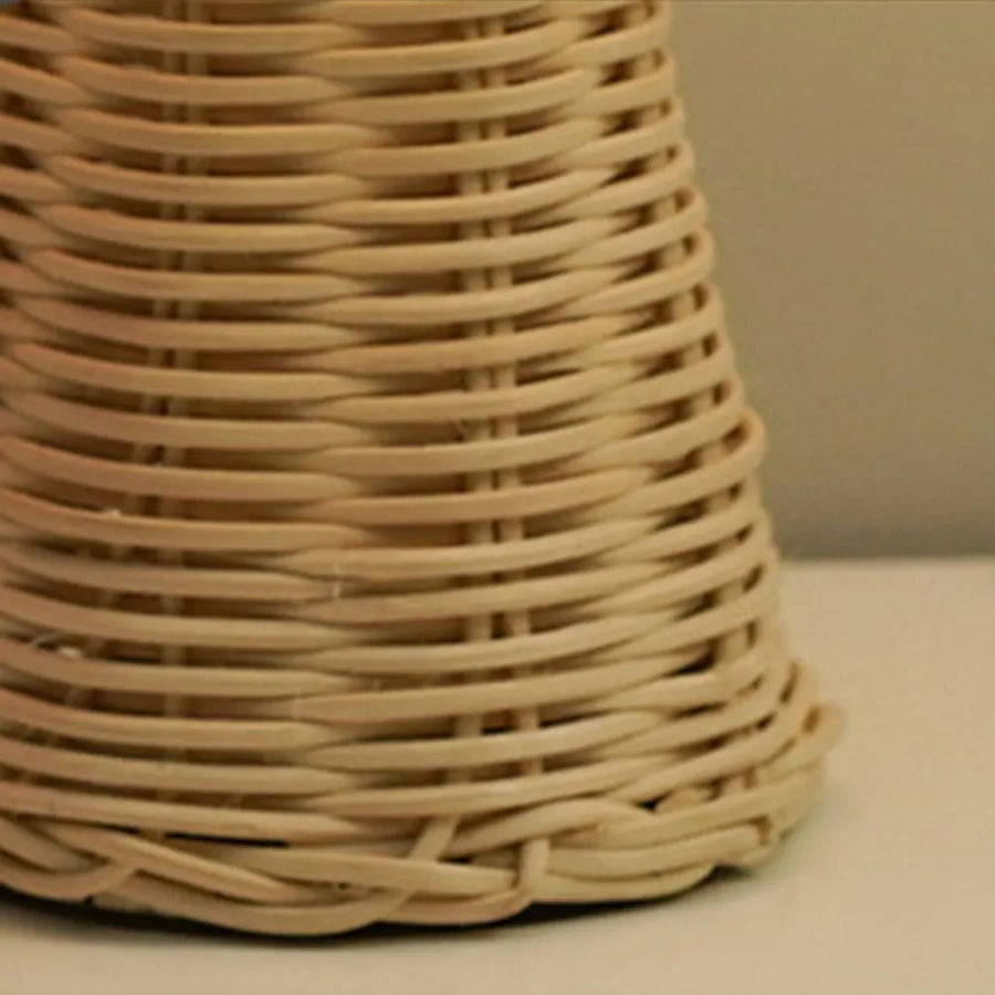 Senna USB-Powered Rattan Pleated Table Lamp - product view 3