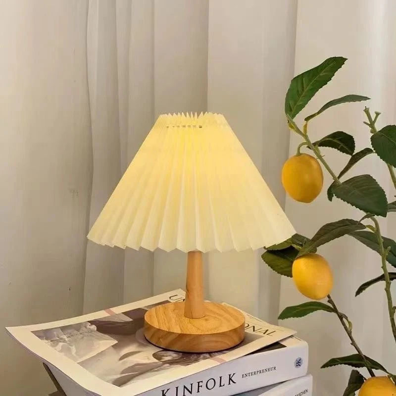 Sora Foldable USB-Powered Pleated Table Lamp - product view 1