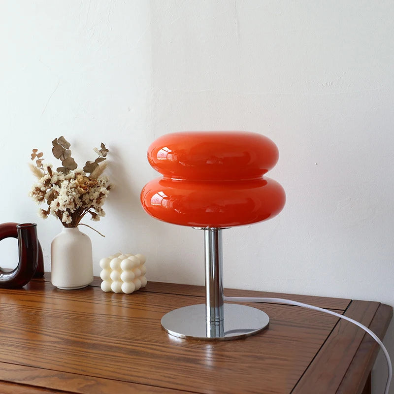 Cora USB-Powered Colorful Glass Table Lamp - product view 2